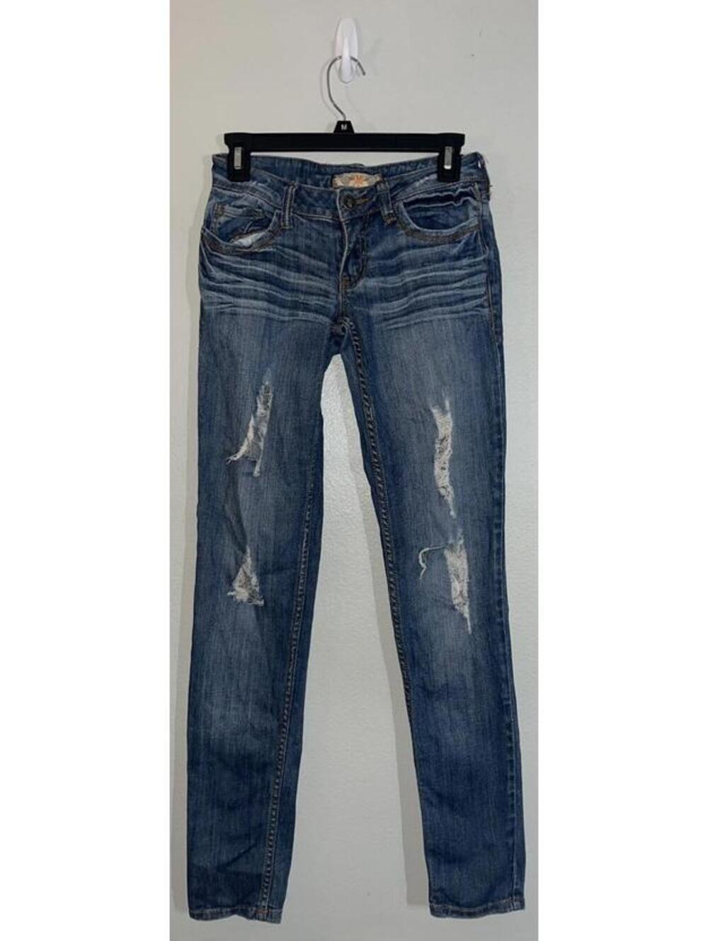 YMI Jeans Women’s Size 0 Skinny Stretch Low Rise Blue